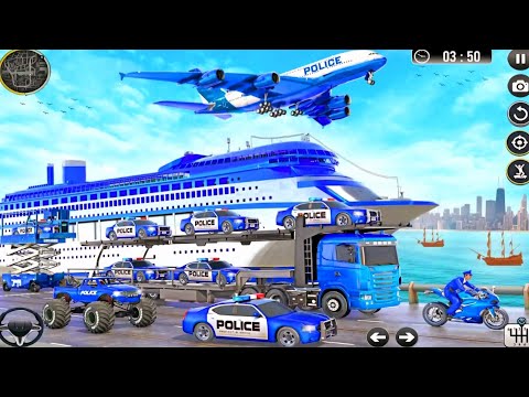 US Police Car Transporter – Dangerous Roads Truck Driving!