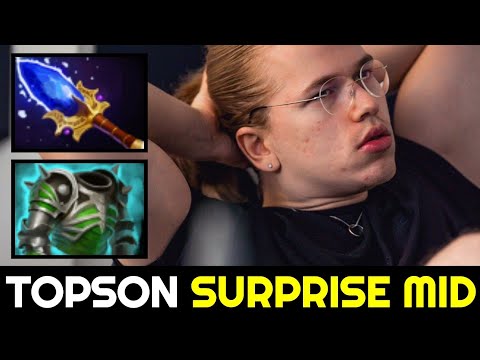 TOPSON Surprise Mid Brewmaster with First Item Hand of Midas 7.32c Dota 2