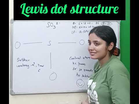 SO3 2- lewis dot structure l class 11 l chemical bonding l
