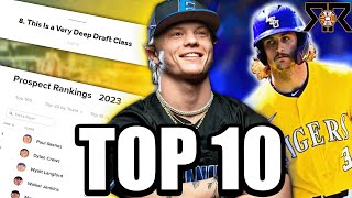 2023 MLB DRAFT TOP 10 PLAYERS!! || WHO WILL HAVE THE BEST MLB CAREER?!