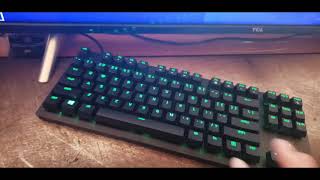 How to change the lighting on Razer Huntsman TE without software + Unboxing. Happy Newyears!