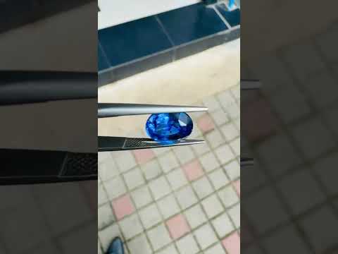 Ceylon Unheated Cornflower Blue Sapphire — media 1
