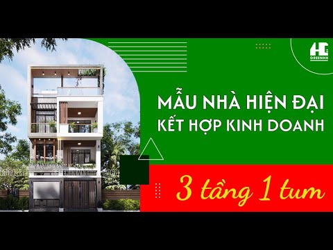 Mẫu Nhà Hiện Đại 3 Tầng 1 Tum Tiện Nghi, Có Thang Máy Kết Hợp Kinh Doanh (CĐT Anh Lượng - Hà Nam)