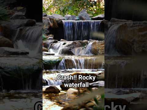 💥 CRASH! Rocky Waterfall Sounds 💦 24s of Pure Calm#relaxingsounds #nature