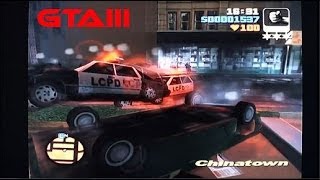 Grand Theft Auto III (GTA III) on PS2. Played for laughs with commentary.