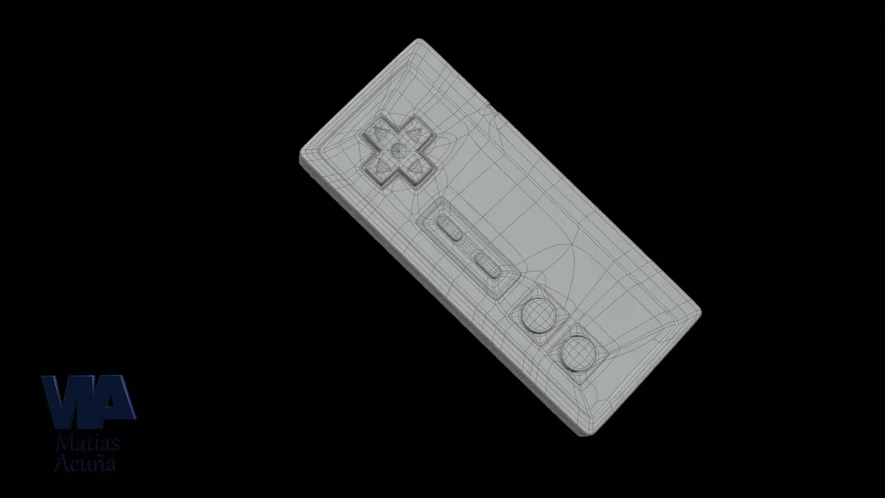 NES Nintendo controller and cassette subdivisions 3D Model