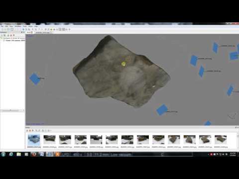 Photogrammetry of flute casts at base of sandstone