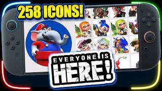 EVERYONE IS HERE! Switch 2 Adds 111 NEW Icons! (Pokémon, Splatoon, Mario Wonder & More!)