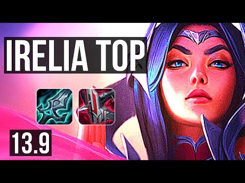 IRELIA vs POPPY (TOP) | 6 solo kills, 9/2/5, Godlike, 300+ games | KR Master | 13.9