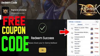 HOW TO REDEEM FREE COUPON CODES I GUIDE FOR BEGINNERS I RAGNAROK LANDVERSE