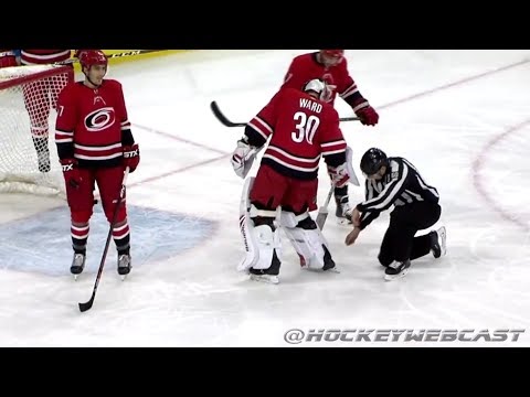 The Most Bizarre Hockey Goal - Hurricanes vs Coyotes - March 22, 2018 (Dual-Feed)