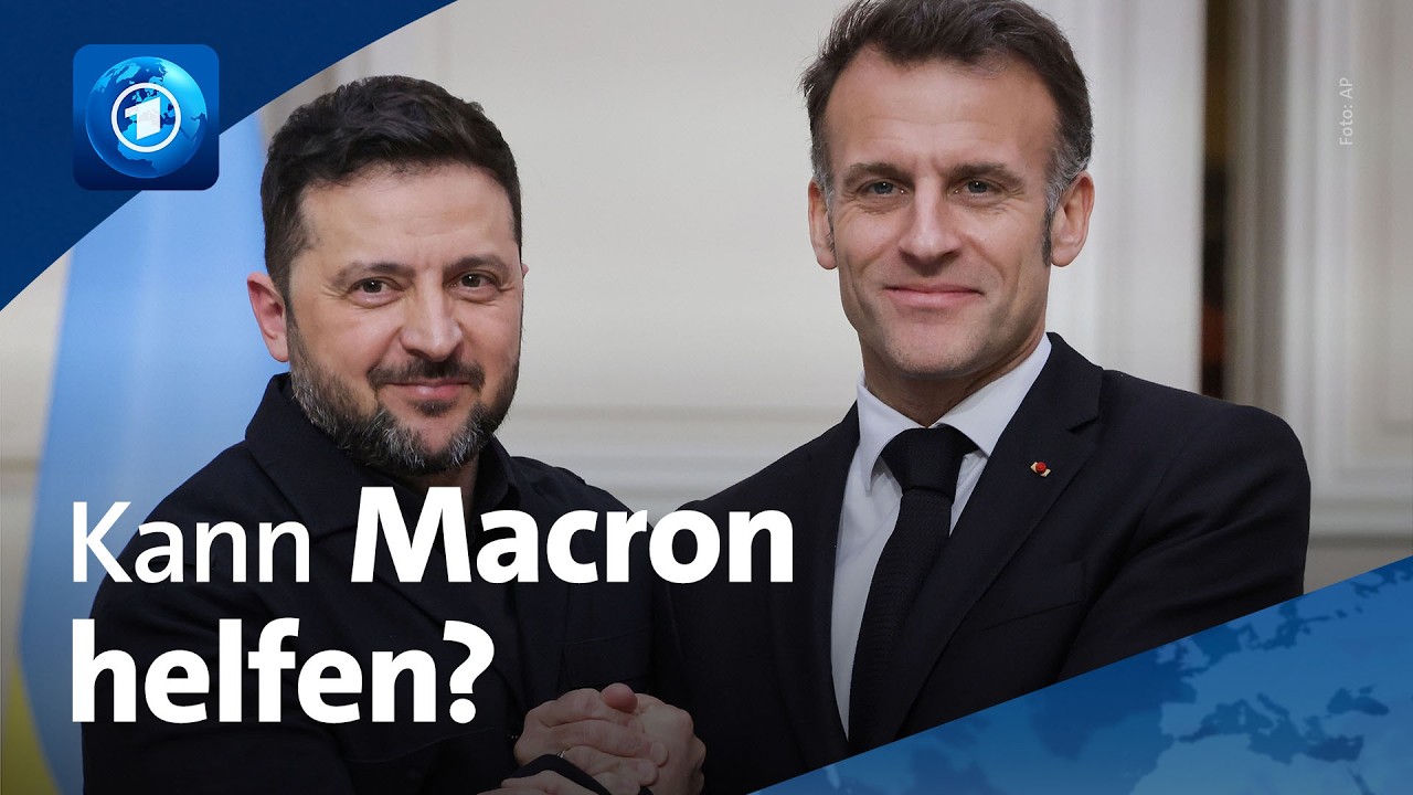Krieg gegen die Ukraine: Welche Unterstützung bekommt Selenskyj von Frankreichs Präsident Macron?