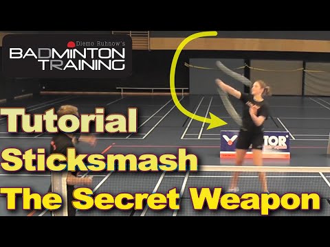 Badminton Sticksmash Tutorial: Momota's Secret Weapon (How To Learn a Stick Smash in Badminton)