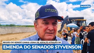 Nelter Queiroz propõe federalização de trechos rodoviários durante inauguração da usina de asfalto no Seridó