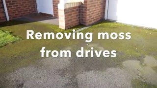 How to remove moss on drives and patios with natural products and minimal effort