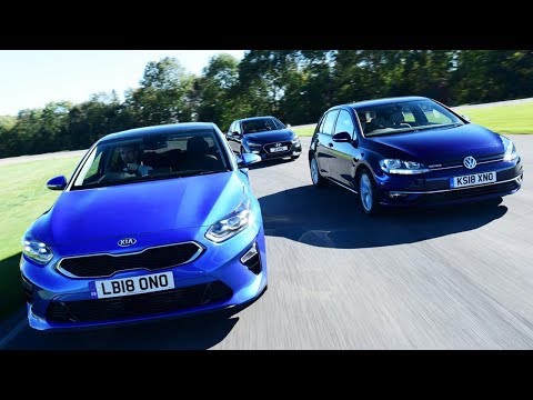 2018 Kia Ceed vs 2018 Volkswagen Golf vs 2019 Hyundai i30