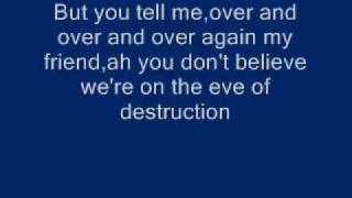 Eve of Destruction(Lyrics)