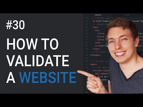30 How to Validate a Website | Check Website for Errors Bugs | Learn HTML CSS | HTML Tutorial