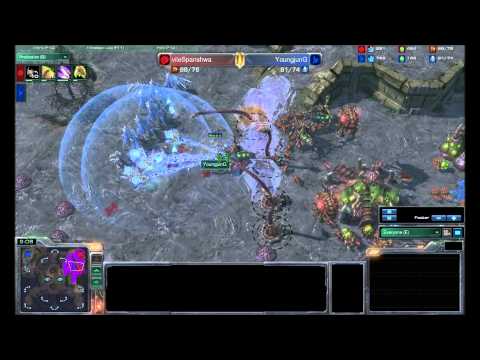 Spanishiwa vs YoungjunG - ZvP - Starcraft 2 replay