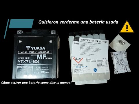 🔴 How to activate a YUASA YTX7L-BS BATTERY 😱