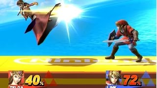 スマブラforWiiU ガチ1on1 ゼルダvsリンク他(エリアさん)