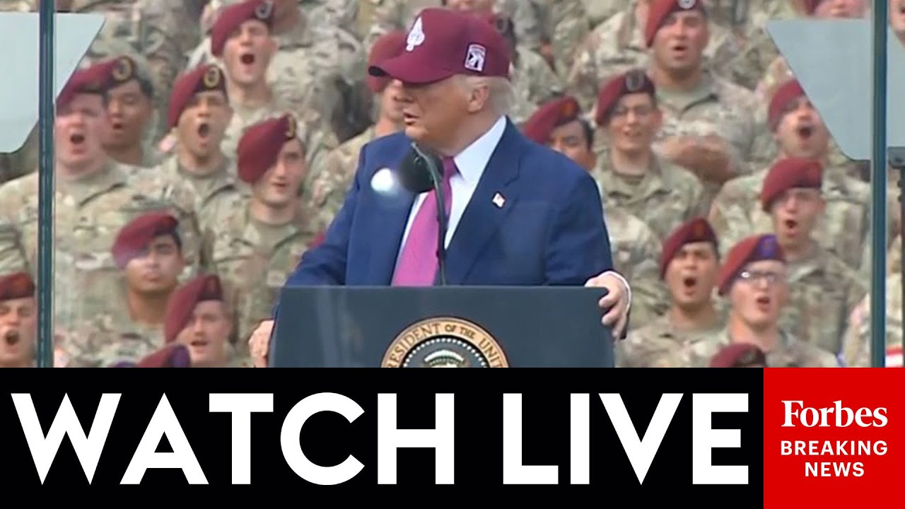 WATCH LIVE: President Trump Speaks At Military Demonstration At Fort Bragg