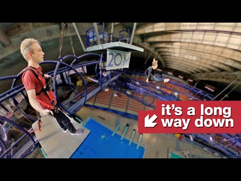 What It's Like To Dive From A Board That's Twice The Olympic Height