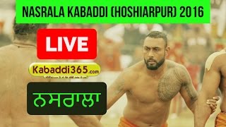 Nasrala (Hoshiarpur) Kabaddi Tournament 18 Dec 2016 