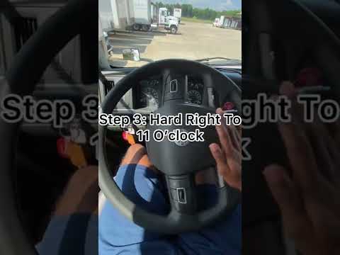 How To Back A 53 Foot Trailer #trucking #truck{} #trucklife #hot to #truck #tutorial #driving #t