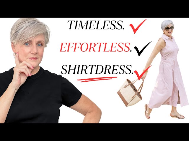 How to Wear a Shirtdress Over 50 Without Looking Frumpy