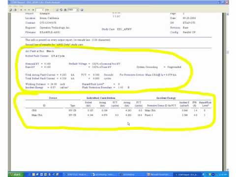 ETAP Arc Flash Overview - Part 4