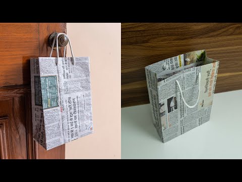 HOW TO MAKE A STRONG PAPER BAG WITH NEWSPAPER (HIGH WEIGHT CAPACITY!)