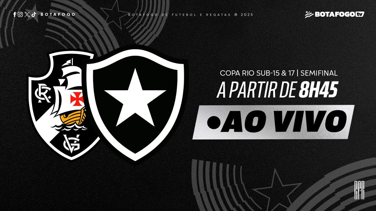 AO VIVO | Botafogo enfrenta Vasco em jogos decisivos das semifinais das Copas Rio Sub-15 e Sub-17 AO VIVO | Botafogo enfrenta Vasco em jogos decisivos das semifinais das Copas Rio Sub-15 e Sub-17