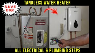 How To Replace A Water Heater With A Tankless Water Heater(STEP BY STEP)
