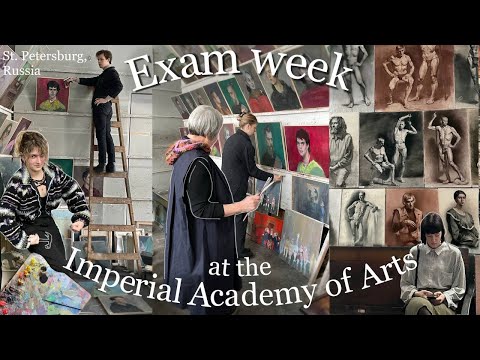 Exam week at the Imperial Academy of Arts + examination exhibition /Art student life VLOG/