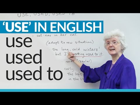 USE USED and USED TO English grammar
