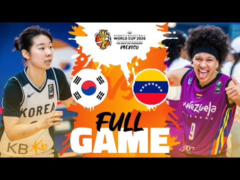 Korea v Venezuela | Full Basketball Game | #FIBAWWC 2026 Pre-Qualifying Tournament