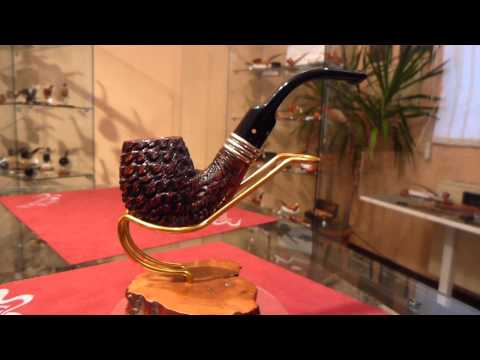 Briar pipe Paronelli 9mm bent sea coral dark -  eBay item number: 181477384605