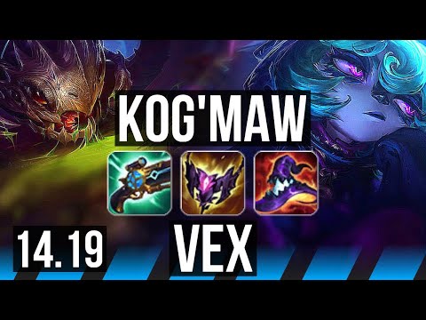 KOG'MAW vs VEX (MID) | 23/3/8, Legendary | EUW Grandmaster | 14.19