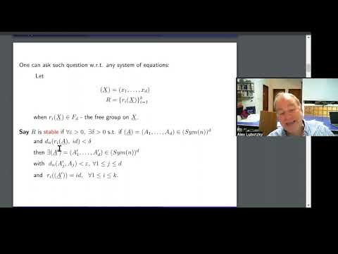 Alex Lubotzky (Weizmann Institute of Science-Israel)