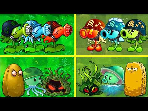 Random All Team Plants PVZ 1 vs PVZ 2 Battlez - Who Will Win? - Team Plant vs Team Plant