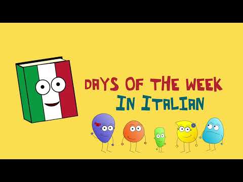 🇮🇹 Italian days of the week children's song | i giorni della settimana - canzone per bambini