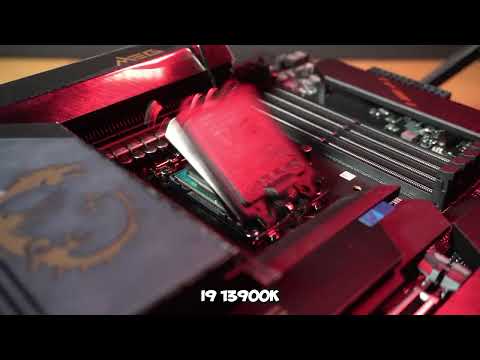 All RED WaterCooled RTX 4090 Gaming pc Build!