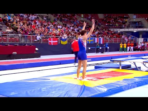 BEST FLIP EVER DONE ON DOUBLE MINI TRAMPOLINE!!