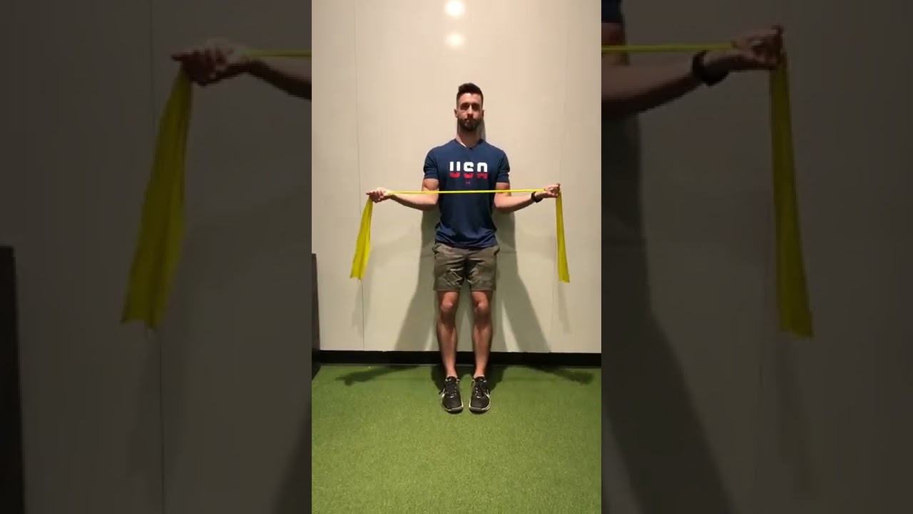 Shoulder External Rotation - Band, 2-Arm - YouTube