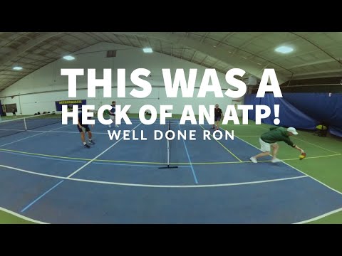 Awesome pickleball around the post (ATP) from Ron