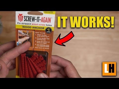 Screw It Again Wood Anchors - For Stripped Screw Holes
