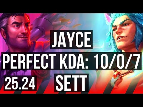 JAYCE vs SETT (TOP) | Perfect KDA: 10/0/7 | KR Master | 25.24