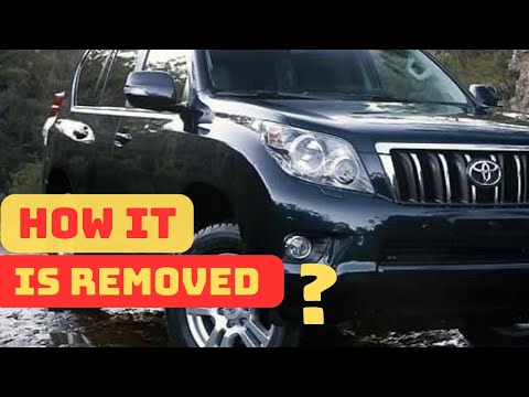 Toyota Land cruiser Prado 2012 front bumper removal How to remove Toyota Prado bumper?