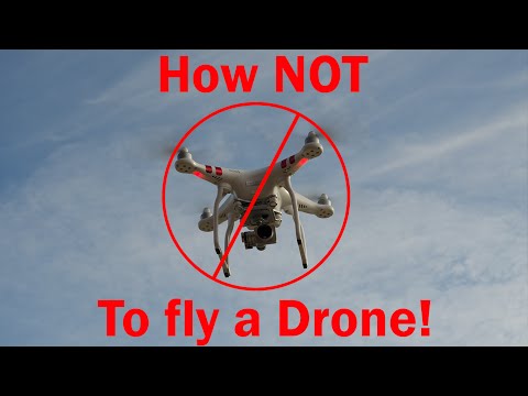 How NOT to fly a drone!